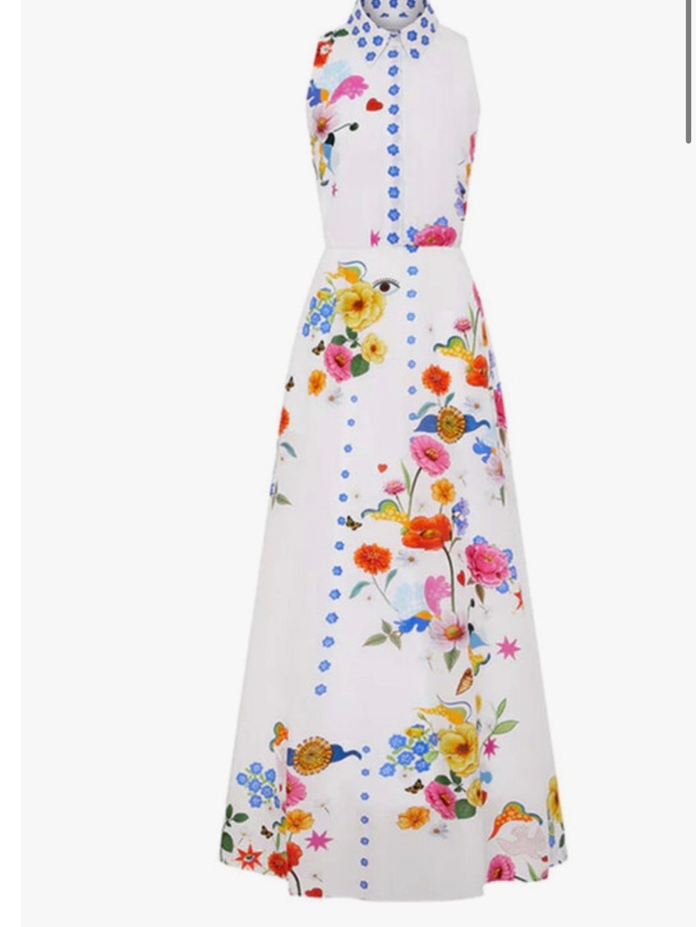 Borgo De Nor Paloma Cotton Maxi Dress EU8 - Picture 2 of 11